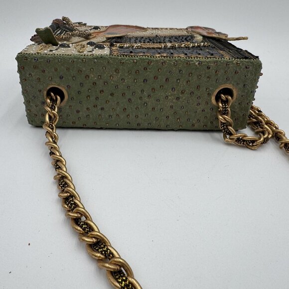 Mary Frances Bag Womens Beaded Music Instruments Shoulder Crossbody Chain Purse - Picture 7 of 13